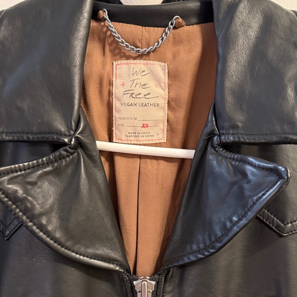 Vegan leather jacket from free people - Picture 3 of 6